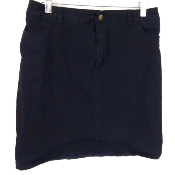 Modcloth Black Stretch Twill Pencil Skirt - Picture 1 of 3